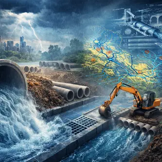 دورة إدارة وتصميم أنظمة تصريف مياه الأمطار والفيضانات
